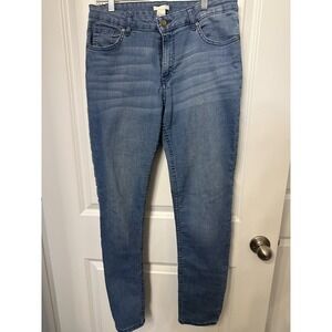 H&M Straight Leg Jeans Size 12 Denim High‎ Rise Stretch Casual Streetwear
